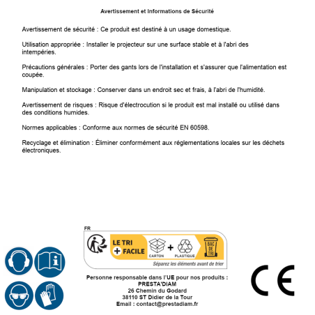 Projecteur à LED 20W Mural avec Détecteur – 20W – Éclairage Efficace et Pratique – RIBIMEX - RIBIMEX
