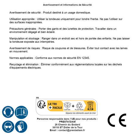 Tondeuse Mécanique 300 mm – 300 mm – Pratique et Efficace – Entretien de Jardin - RIBIMEX