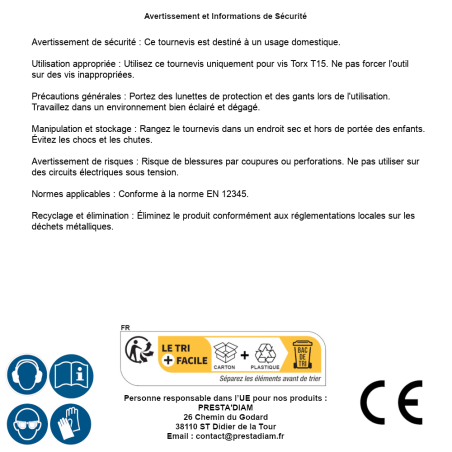 Tournevis Torx T15 5x100 – Aimanté – Précision et Efficacité – RIBIMEX - RIBIMEX