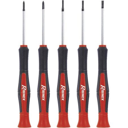 Lot de 5 Tournevis Précision Aimantés – Outils de Précision – Pratique et Efficace - RIBIMEX