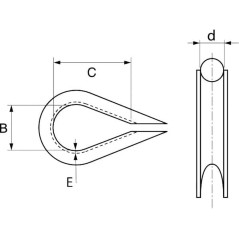 10 Cosses cœur 4 mm - Inox A4 - Résistantes et durables - ACTON