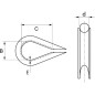 10 Cosses cœur 4 mm - Inox A4 - Résistantes et durables - ACTON