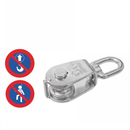 5 Poulies simples Ø25 mm - Inox A2 - Résistantes et durables - ACTON