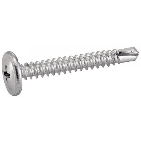 500 Vis autoperceuses tête cylindrique crantée 4,2x25 mm - Acier zingué - Fixation rapide et durable - ACTON