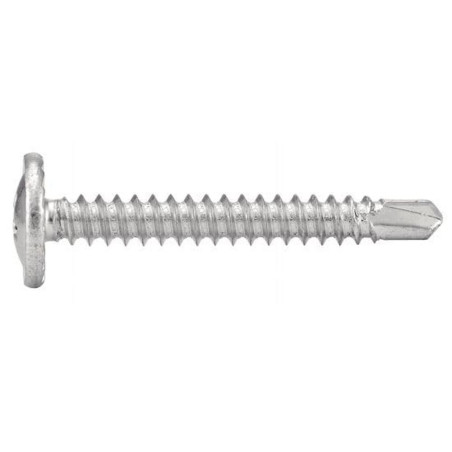 500 Vis autoperceuses tête cylindrique crantée 4,2x32 mm - Acier zingué - Fixation rapide et durable - ACTON