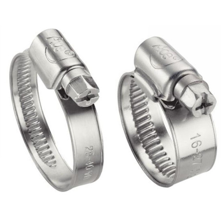 10 Colliers de serrage bande non perforée 60-80 mm - W1, DIN 3017 - Résistants et durables - ACTON