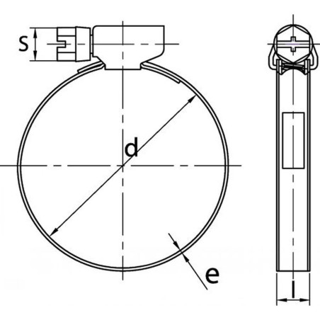 25 Colliers de serrage bande non perforée 16-27 mm - W1, DIN 3017 - Résistants et durables - ACTON