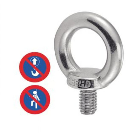 5 Vis à anneau 50 mm - Inox A2, norme DIN 580 - Fixation sécurisée - ACTON