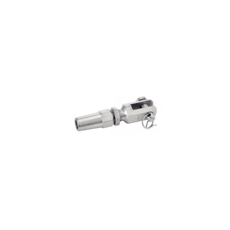 5 Embouts à Chape Soudée à Sertir 6 mm - Inox A4 - D-Work