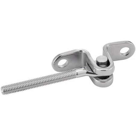 5 Embouts filetés muraux articulés 8 mm - Inox A4 - Résistants et durables - ACTON