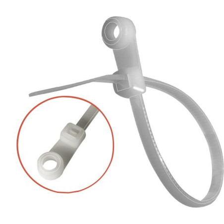 100 Liens nylon 6.6 blanc 4,2x221 mm - Résistants et pratiques - ACTON