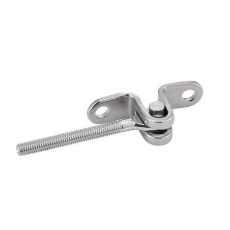 5 Embouts Filetés Mural Articule Pas à Gauche 6 mm - Inox A4 - D-Work