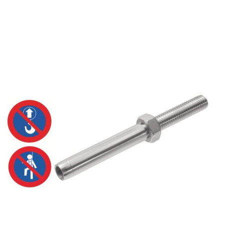 5 Embouts Filetés à Sertir Pas à Droite Petit Modèle 5 mm - Inox A4 - D-Work