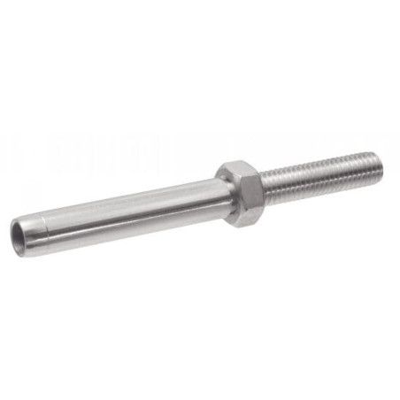 10 Embouts Filetés à Sertir Pas à Gauche Petit Modèle 4 mm - Inox A4 - D-Work