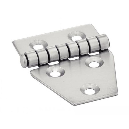 5 Charnières type D 70 mm - Inox A2 - Résistantes et durables - ACTON
