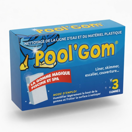 Gomme Pool Gom Boîte de 3 - Nettoyage Piscine Pratique - ASTRALPOOL