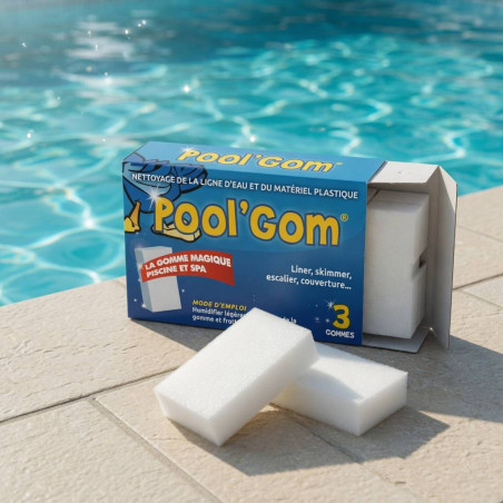 Gomme Pool Gom Boîte de 3 - Nettoyage Piscine Pratique - ASTRALPOOL