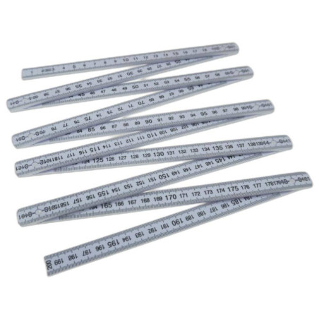 Mètre Pliant 2M - Plastique - Léger et Pratique - Beast