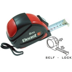 Mètre Ruban Class II 8M x 25MM - Auto-Bloquant - Conforme CE - Beast