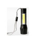 Torche COB 1W + CREE 2W Rechargeable 400mAh USB - Beast
