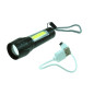 Torche COB 1W + CREE 2W Rechargeable 400mAh USB - Beast
