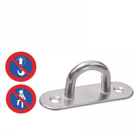 5 Pontets sur platine oblong 6 mm - Inox A2 - Résistants et durables - ACTON