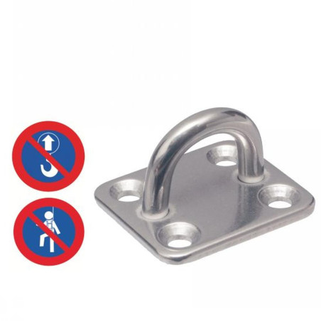 5 Pontets sur platine rectangulaire 5 mm - Inox A2 - Résistants et durables - ACTON