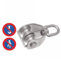 Poulie double 50 mm - Inox A2 - Résistante et durable - ACTON