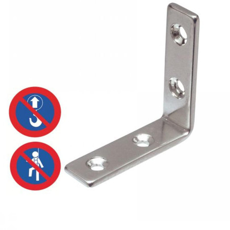 4 Équerres 46 mm - Inox A2 - Résistantes et durables - ACTON

