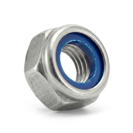50 Écrous hexagonaux indesserrables M16 - Inox A4, norme DIN 985 - Résistants et durables - ACTON