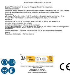 10 Écrous borgnes M24 - Inox A4, norme DIN 1587 - Résistants et anticorrosion - ACTON
