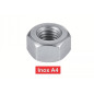 50 Écrous hauts M16 - Inox A4, norme UNI 5587 - Résistants et durables - ACTON
