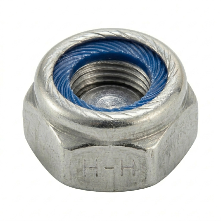 100 Écrous hauts hexagonaux indesserrables 1,75 mm - Inox A4, norme DIN 982 - Résistants et durables - ACTON