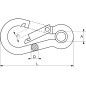 Mousqueton à œil 13 mm - Inox A4 - Résistant et durable - ACTON
