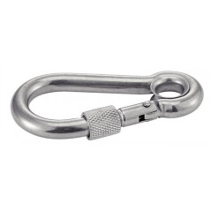 Mousqueton à œil 12 mm - Inox A4 - Sécurité avec vis - ACTON
