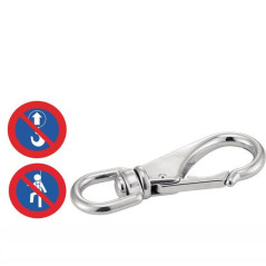 5 Mousquetons à Emerillon 85 mm - Inox A4 - D-Work
