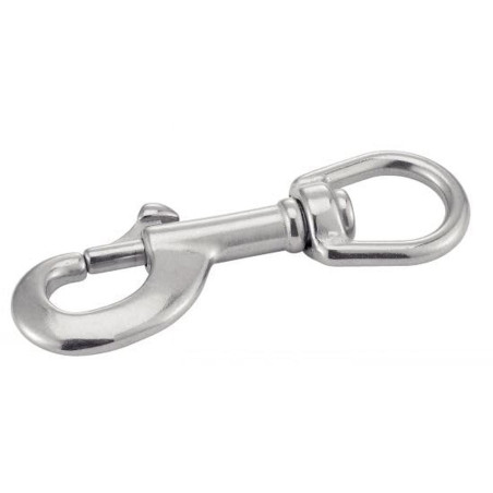 5 Mousquetons à Targette avec Emerillon 87 mm - Inox A4 - D-Work