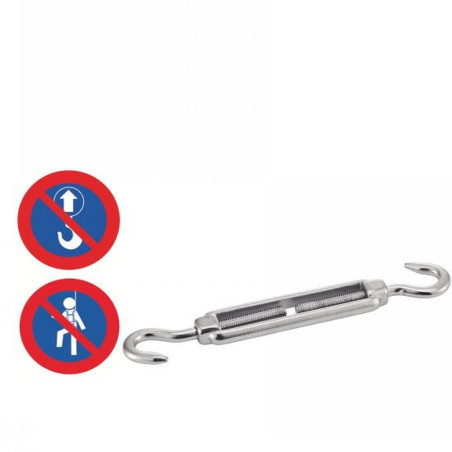 1 Tendeur Crochet-Crochet 12 mm - Inox A4 - D-Work