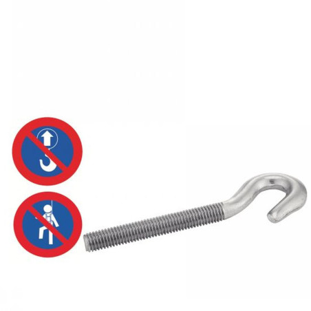 Crochet fileté M12x66 mm - Inox A2 - Résistant et durable - ACTON