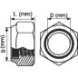 200 Écrous hexagonaux indesserrables M4 - Inox A2, DIN 985 - Résistants et durables - ACTON
