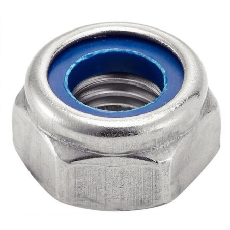 50 Écrous hexagonaux indesserrables M18 - Inox A2, DIN 985 - Résistants et durables - ACTON