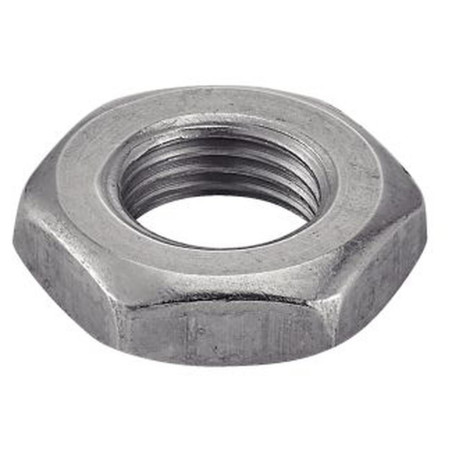 25 Écrous bas hexagonaux M20 pas fin - Inox A2, norme DIN 439 - ACTON
