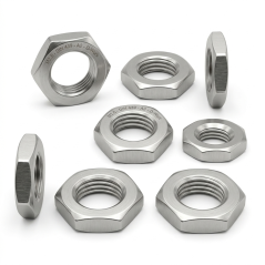 200 Ecrous Bas Hexagonaux M6 mm - DIN 439 - Inox A2 - D-Work