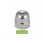 200 Écrous borgnes M6 - Inox A2, norme DIN 1587 - ACTON