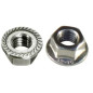 200 Écrous à embase crantée M4 - Inox A2, norme DIN 6923 - ACTON