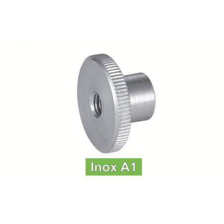25 Écrous moletés hauts M6 - Inox A1, norme DIN 466 - Résistants et durables - ACTON