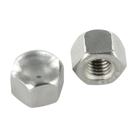 200 Écrous borgnes hexagonaux bas M5 - Inox A2, norme DIN 917 - Résistants et durables - ACTON
