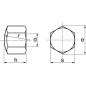 200 Ecrous Borgnes Hexagonaux Bas M4 mm - DIN 917 - Inox A2 - D-Work 200 Ecrous Borgnes Hexagonaux Bas M4 mm - DIN 917 - Inox A2 - D-Work