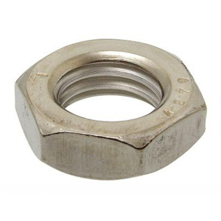 100 Ecrous Bas Hexagonaux Pas à Gauche M6 mm - DIN 439 - Inox A2 - D-Work