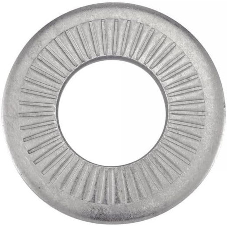 200 Rondelles coniques striées 4 mm - Inox A2, norme NFE 25511 - Résistantes et durables - ACTON
